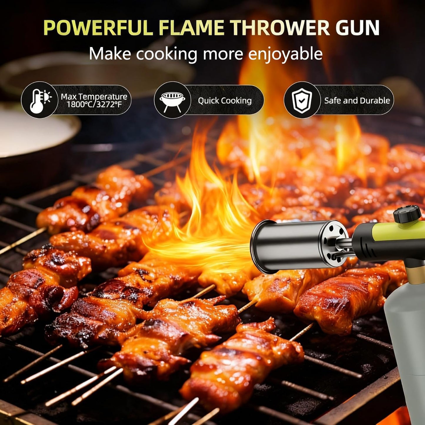 ULTIMATE PROPANE FIRE TORCH – MASSIVE FLAME & INSTANT SEARING