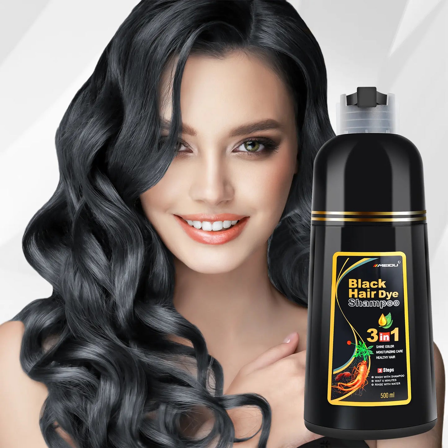 MEIDU 3 in 1 Hair Dye Shampoo
