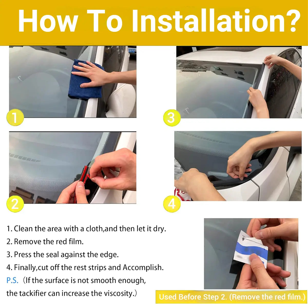 Car Windshield Rubber Seal