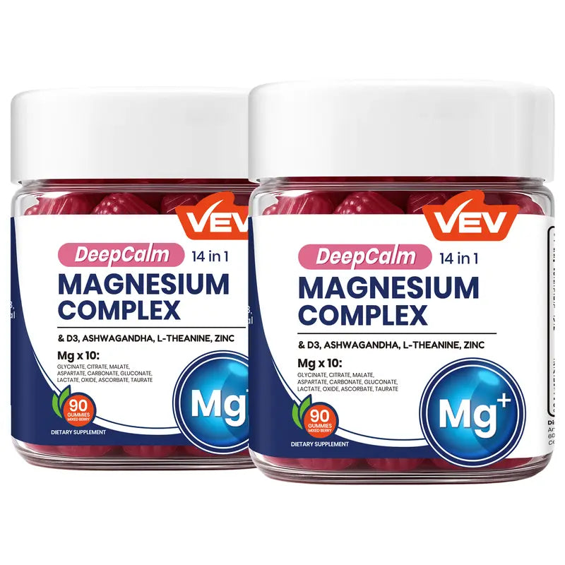 VEV DeepCalm 14-in-1 Magnesium Complex Gummies