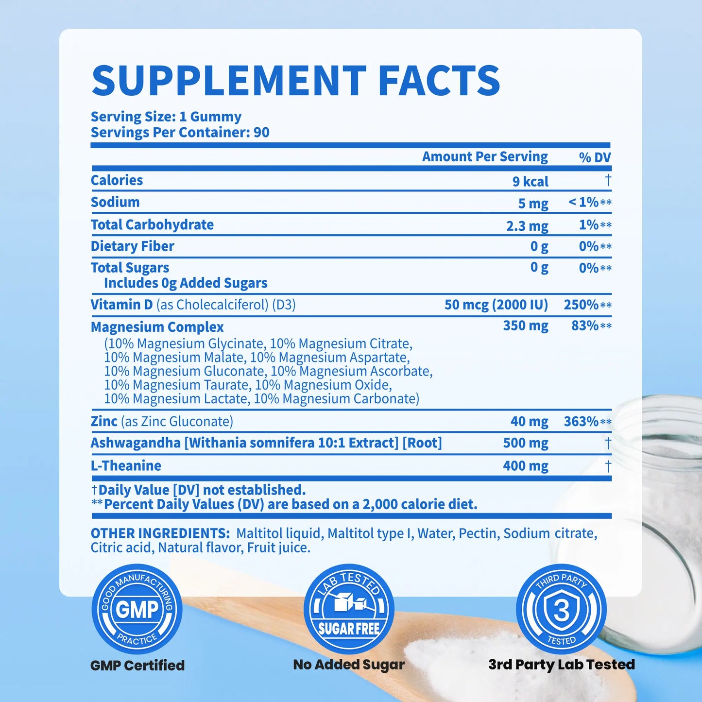 VEV DeepCalm 14-in-1 Magnesium Complex Gummies