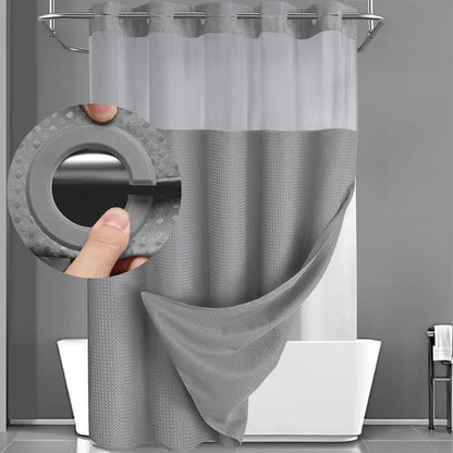 Upgrade to a 5-Star Hotel Bath in Seconds—No Hooks Required - 71" W x 74" H