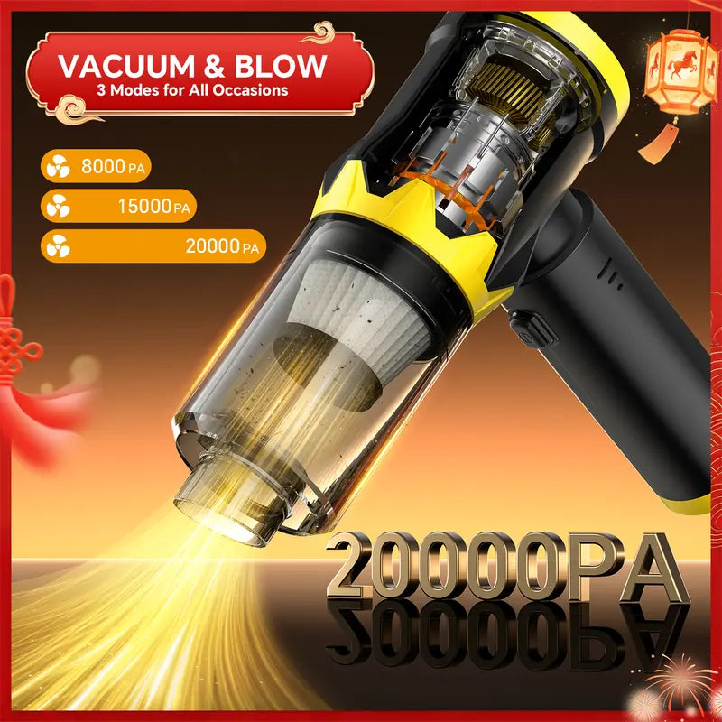 20000Pa Hurricane Suction. Cordless Freedom. The Ultimate 2-in-1 Vacuum & Blower.