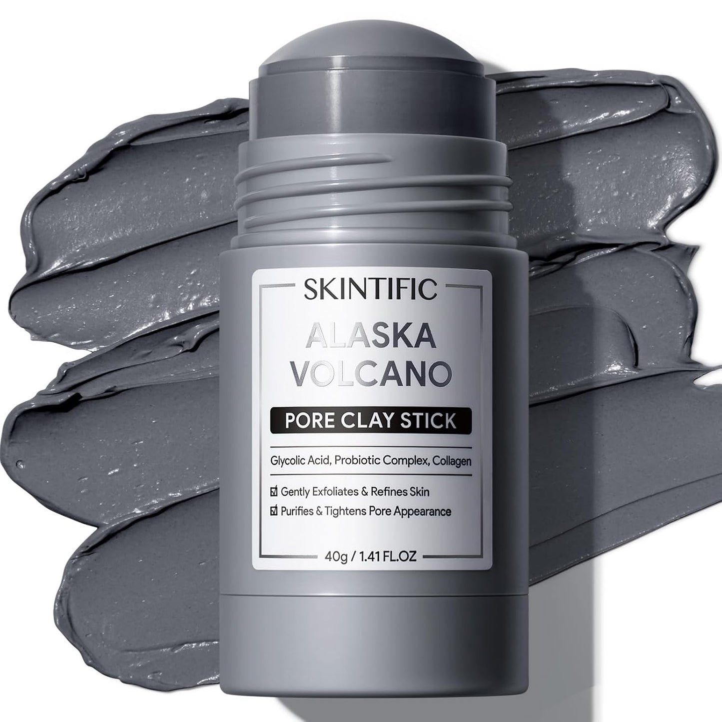 Erase Blackheads. Shrink Pores. Zero Mess. The 60-Second Clay Stick.