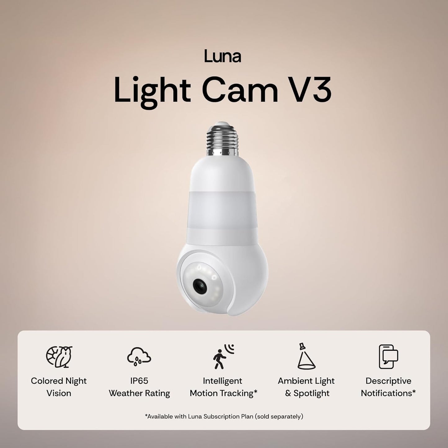 Screw It In. Secure Your Home. 2K Resolution & 5GHz Dual-Band WiFi.