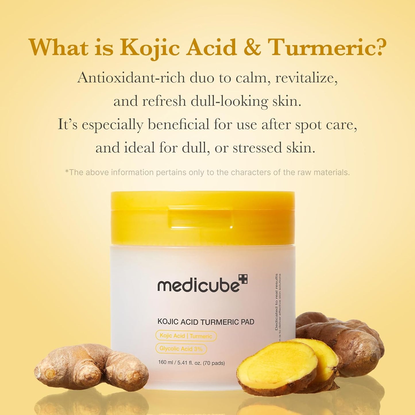 Fades Dark Spots. Flawless Glow. Powered by Kojic Acid & Turmeric.