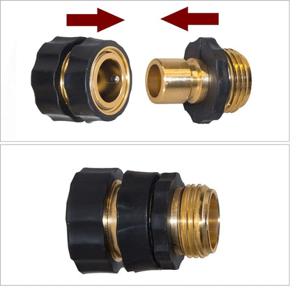 Solid Brass. Instant Connection