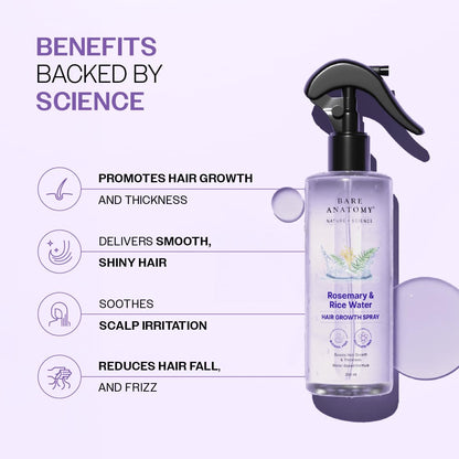 Rosemary + Rice Water: The Ultimate Duo for Hair Growth & Density.
