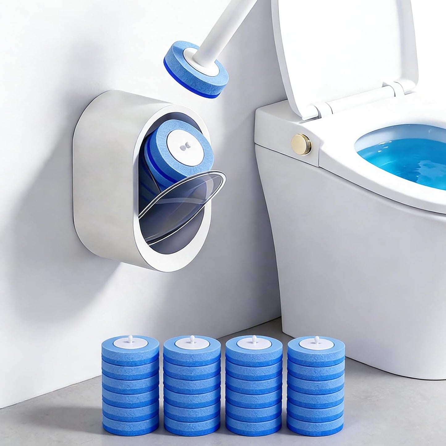 Revolutionize Bathroom Cleaning with Self-Dissolving Scrub Pads