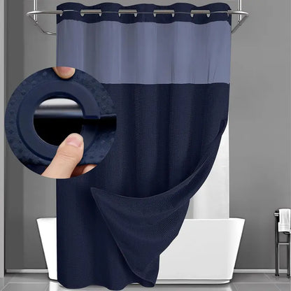 Upgrade to a 5-Star Hotel Bath in Seconds—No Hooks Required - 71" W x 74" H