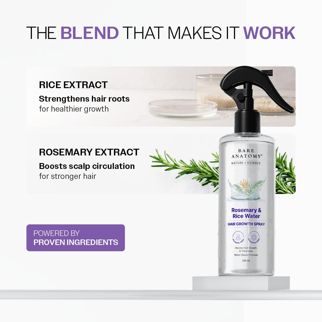 Rosemary + Rice Water: The Ultimate Duo for Hair Growth & Density.