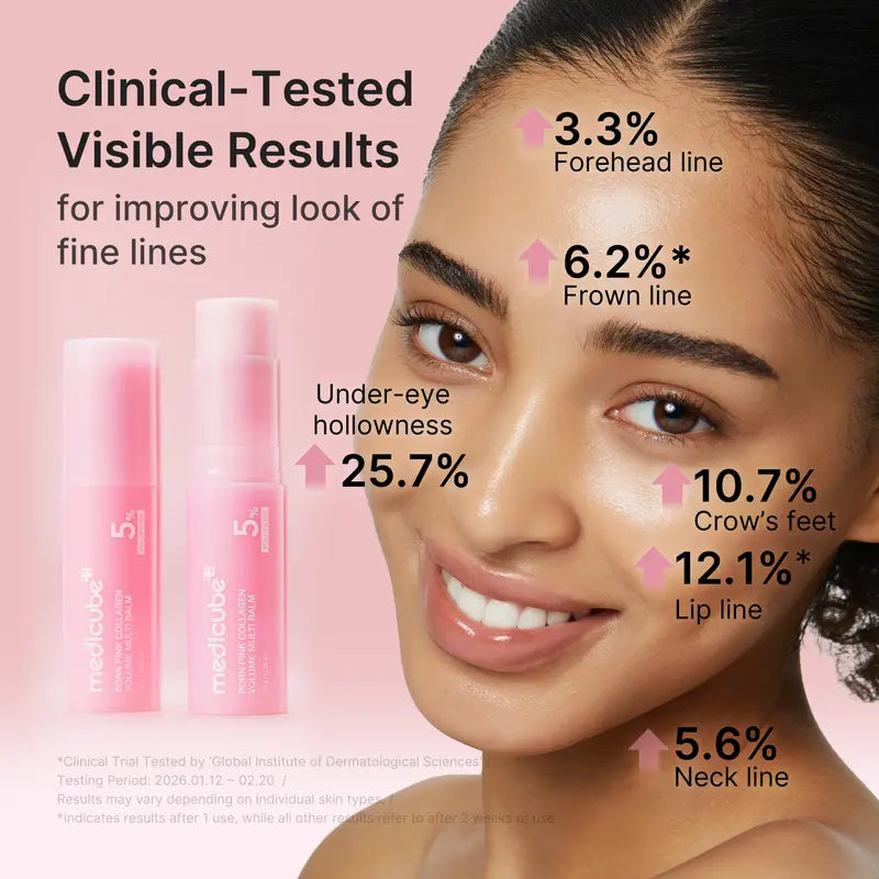 Pink Glow. Instant Plump. Pocket-Sized