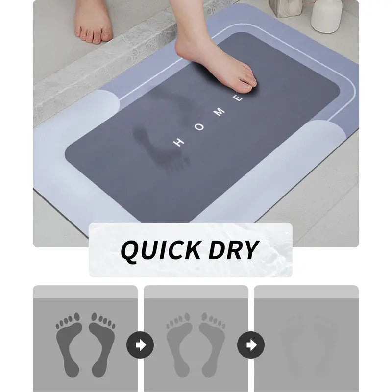 Dry Feet. Safe Steps. Pure Comfort Light Gray*3 Counts