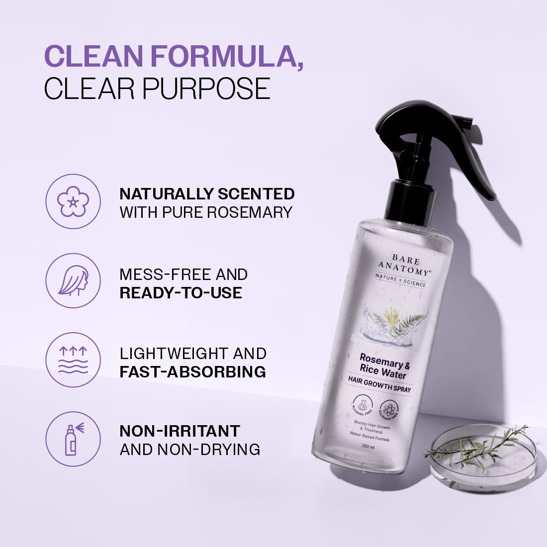 Rosemary + Rice Water: The Ultimate Duo for Hair Growth & Density.