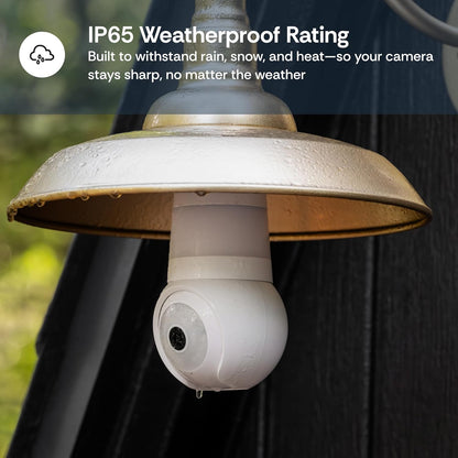 Screw It In. Secure Your Home. 2K Resolution & 5GHz Dual-Band WiFi.