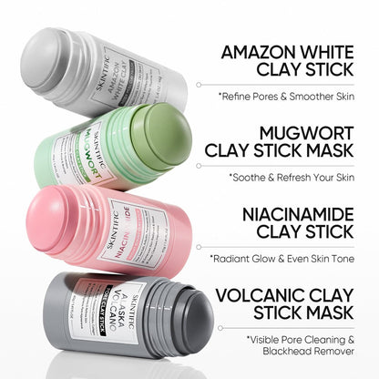 Erase Blackheads. Shrink Pores. Zero Mess. The 60-Second Clay Stick.