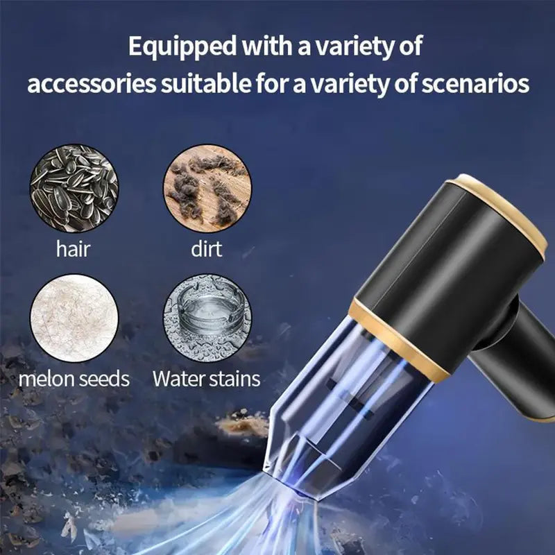 Hurricane Power. Pocket Size. Spotless Anywhere