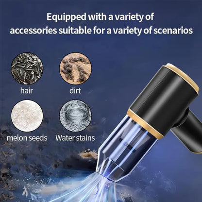 Hurricane Power. Pocket Size. Spotless Anywhere