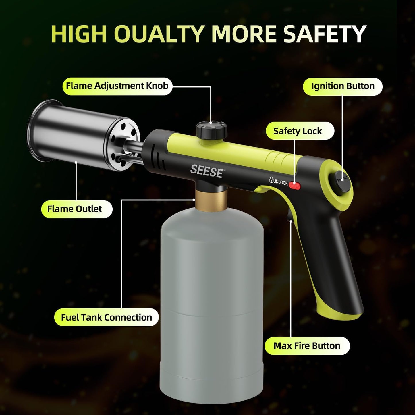 ULTIMATE PROPANE FIRE TORCH – MASSIVE FLAME & INSTANT SEARING