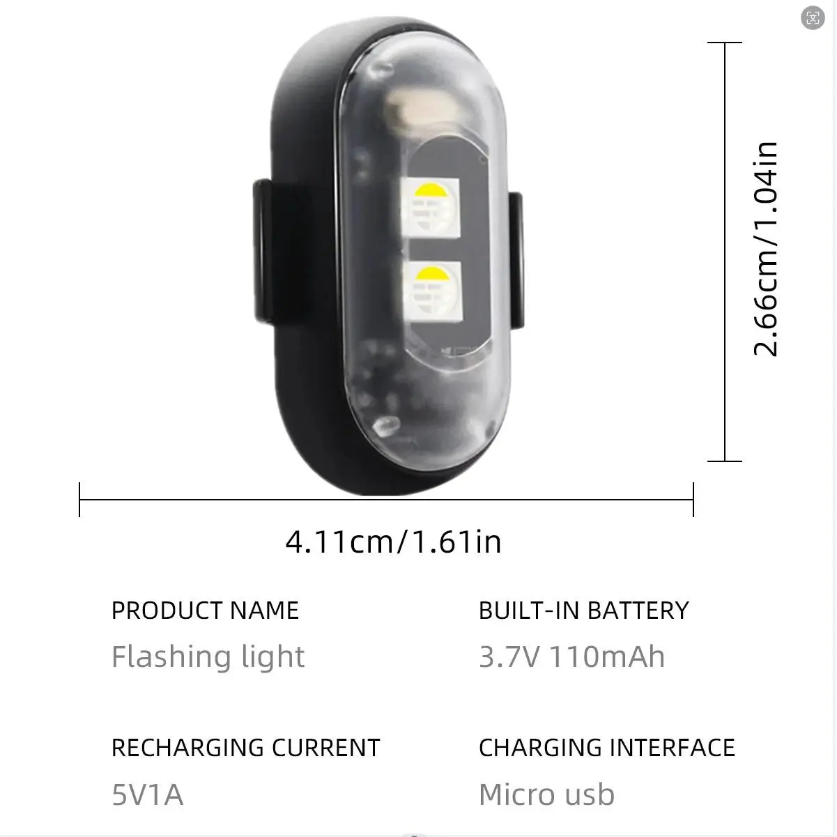 (8 Pcs) RGB Led Aircraft Strobe Light Remote Wireless Motorcycle Flash Light Warning Lights for   Bike Car Multifunctional