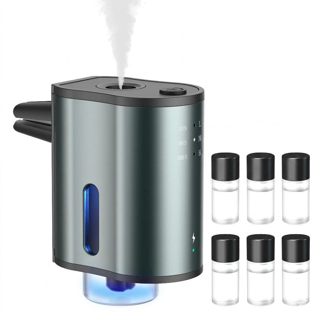 Smart Car Air Freshener with Three Adjustable Concentration Scent Levels