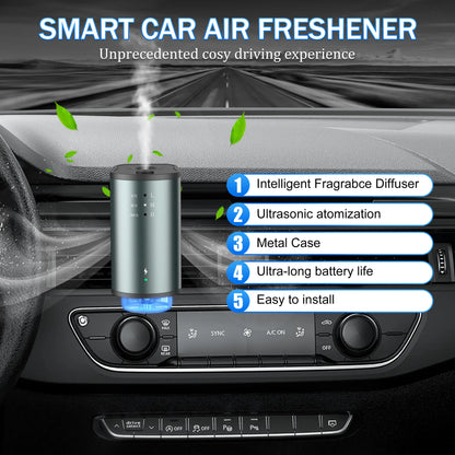 Smart Car Air Freshener with Three Adjustable Concentration Scent Levels