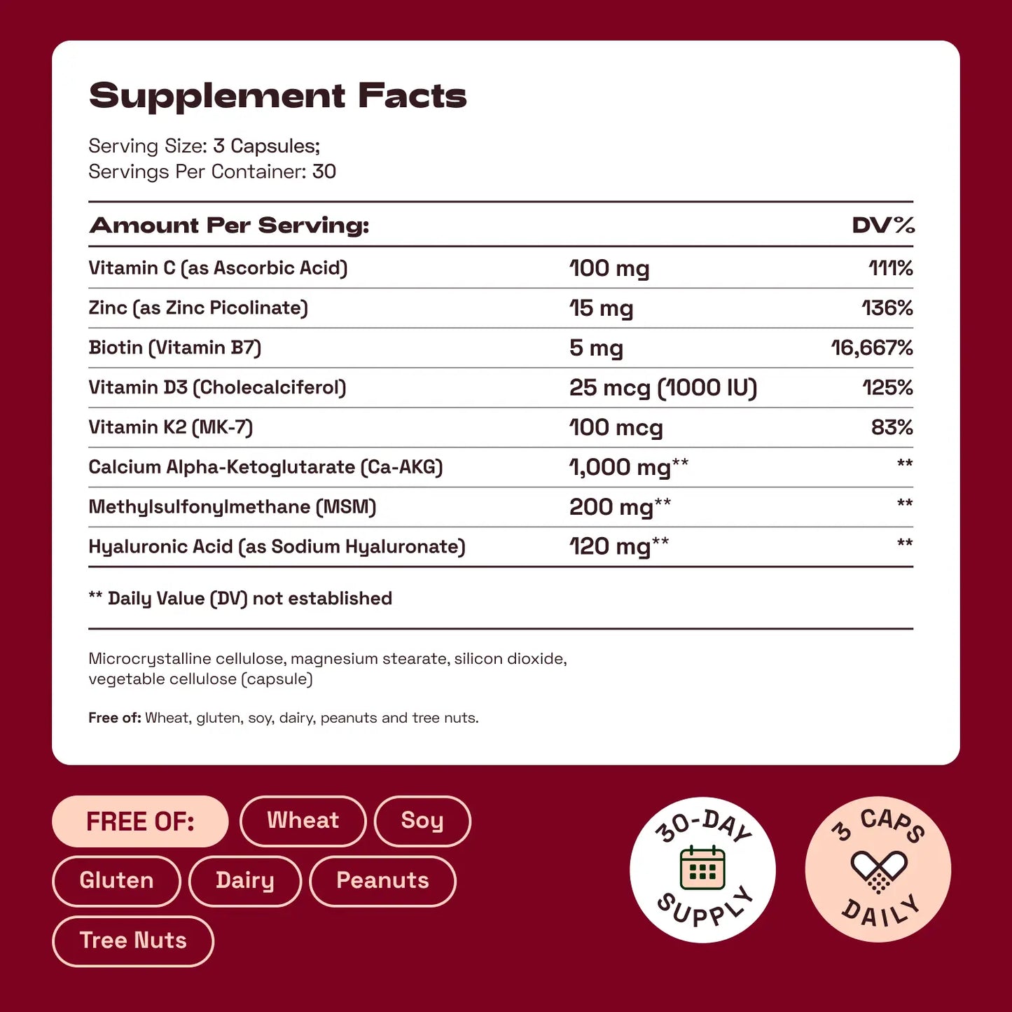 Cata-Kor Skin, Hair & Nails Supplement