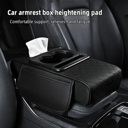 Car armrest storage bag, multi-functional 4-in-1 mat