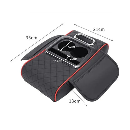 Car armrest storage bag, multi-functional 4-in-1 mat