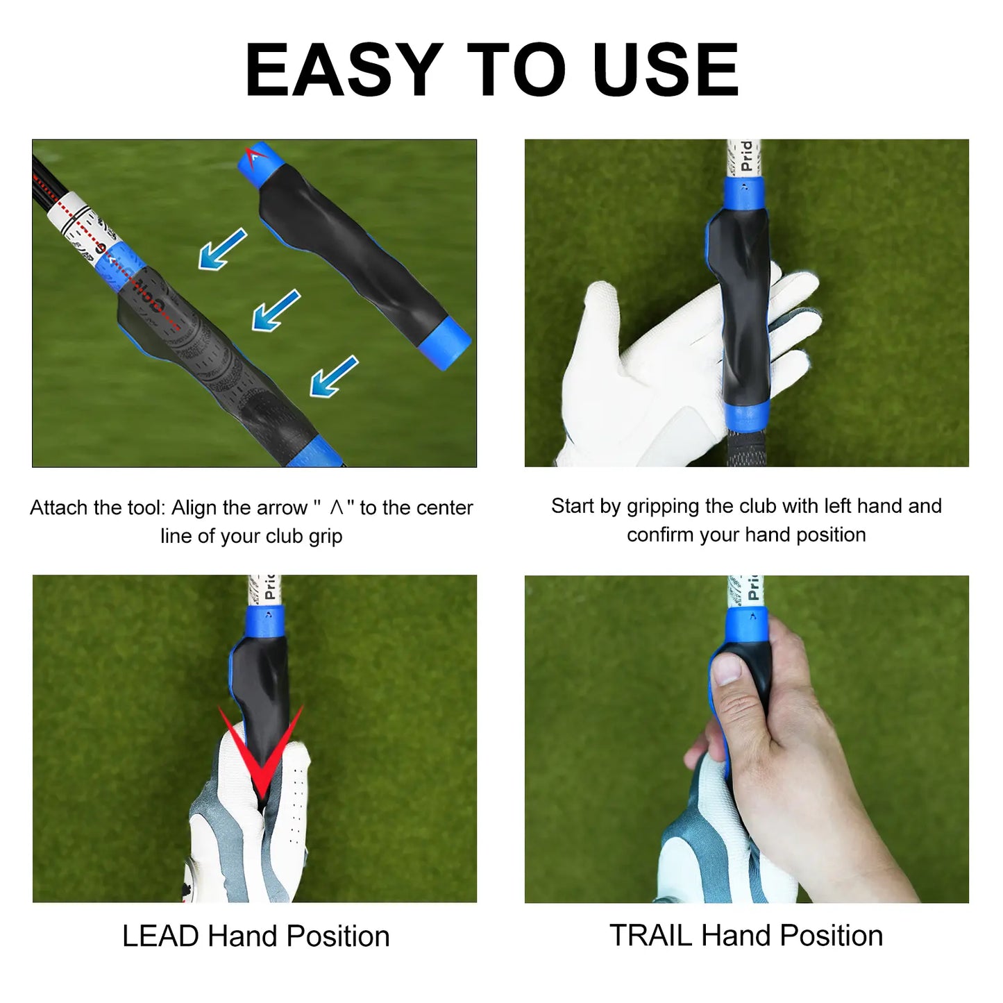Arttodo Golf Grip Trainer, Fix Swing Grip, Golf Grip Training Aids(Right hand )
