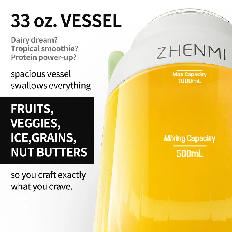 HENMI BPA-Free Cordless Blender