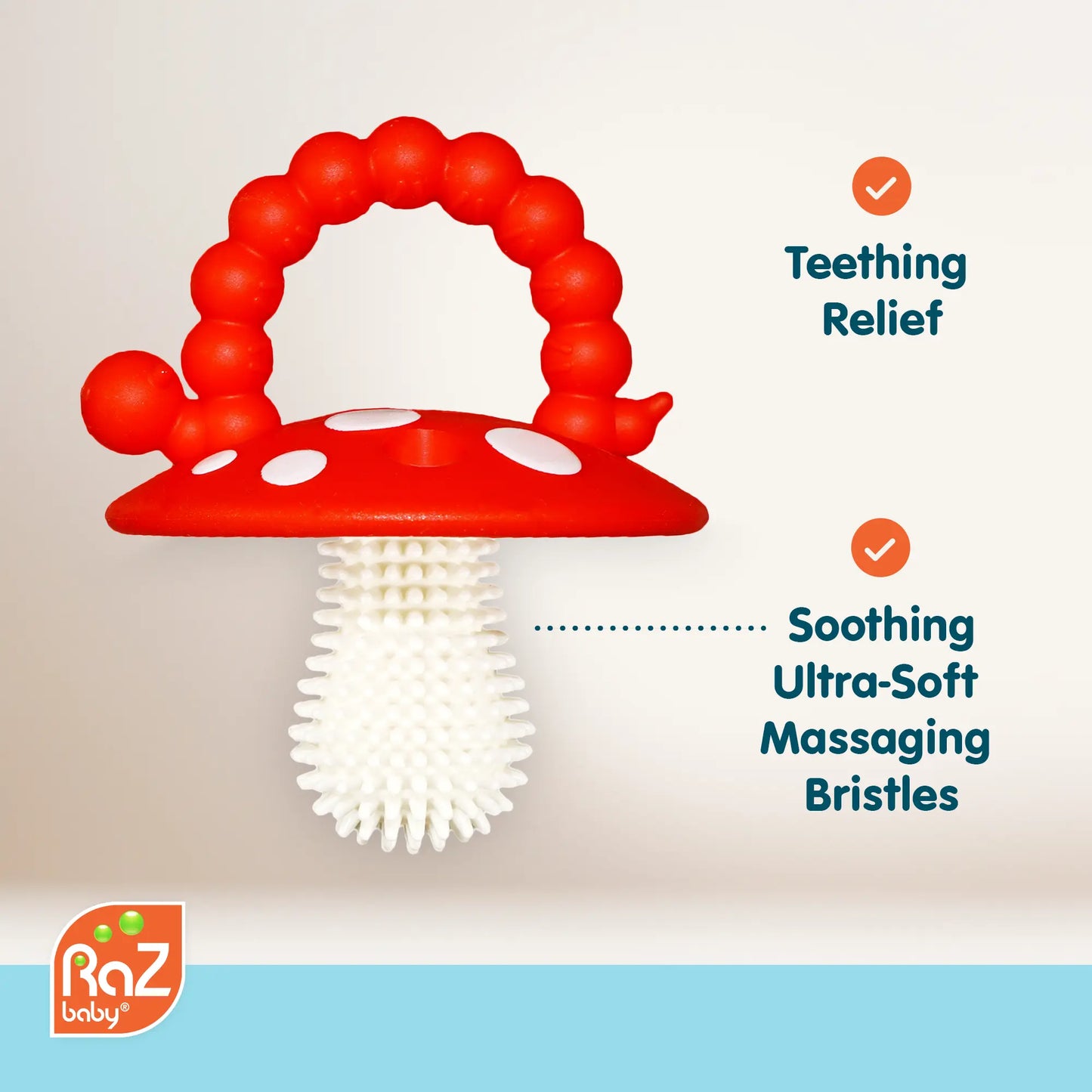 Chompy Mushroom Silicone Teether