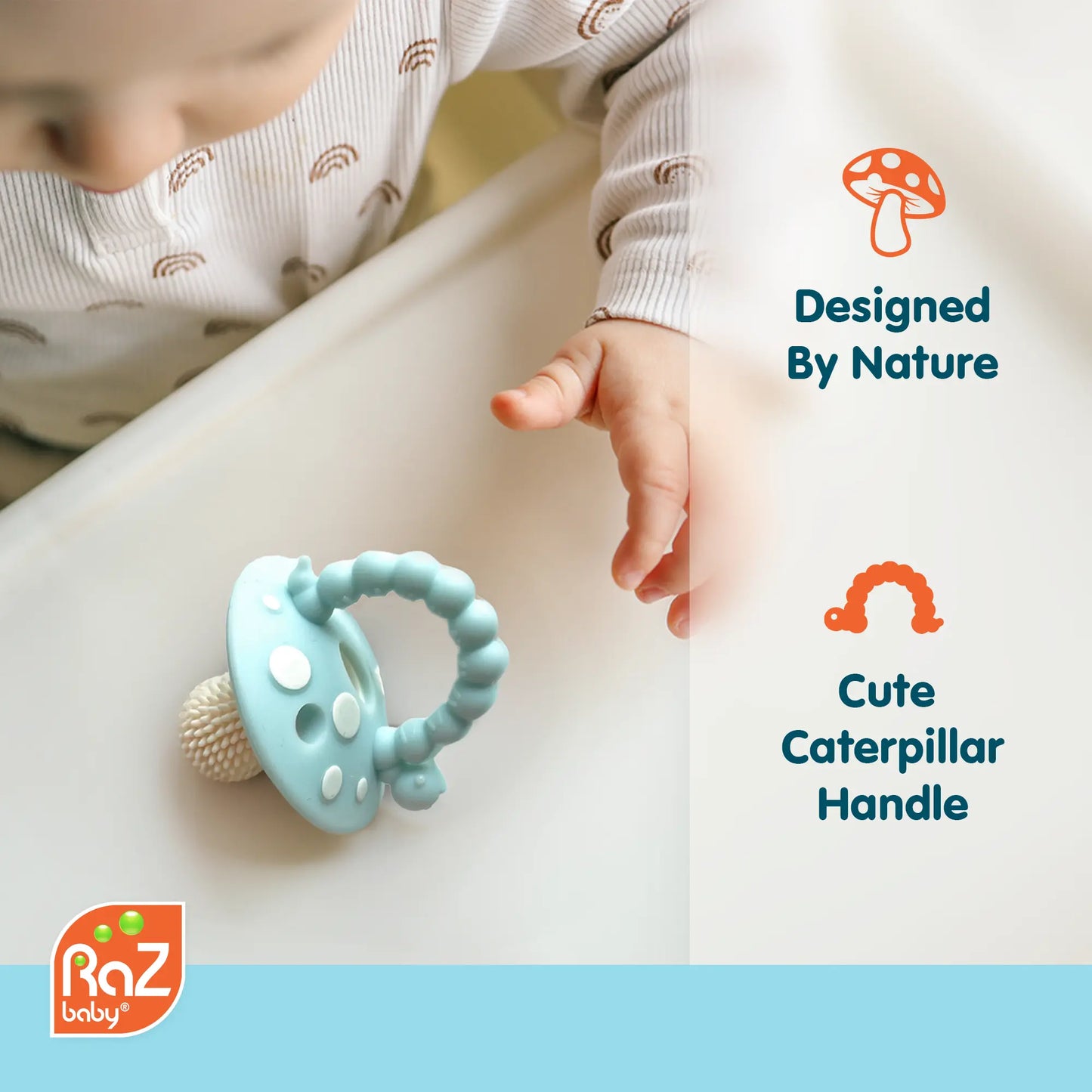Chompy Mushroom Silicone Teether