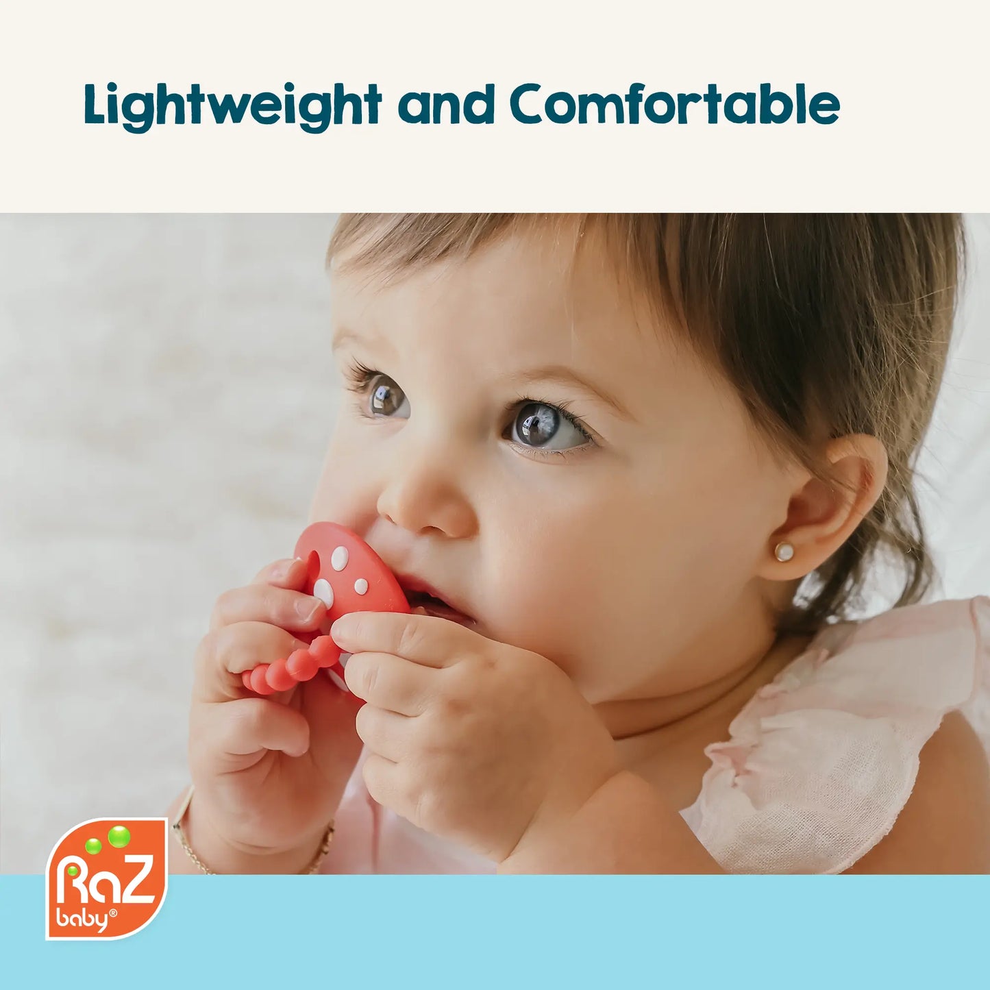 Chompy Mushroom Silicone Teether