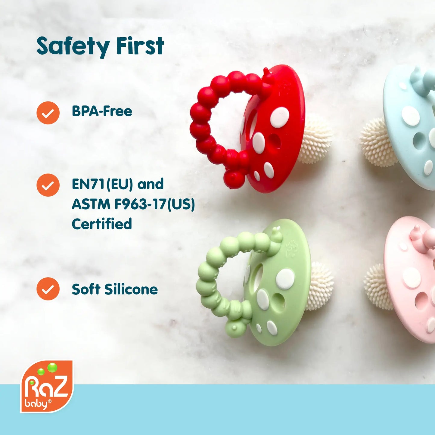 Chompy Mushroom Silicone Teether