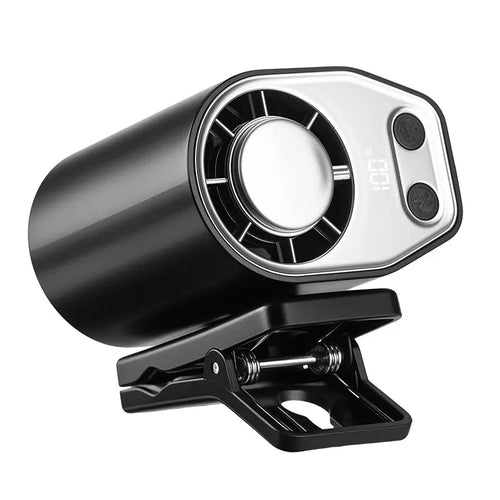 JOYTUTUS 2026 Car Clip On Fan with LED Display - 360° Rotation
