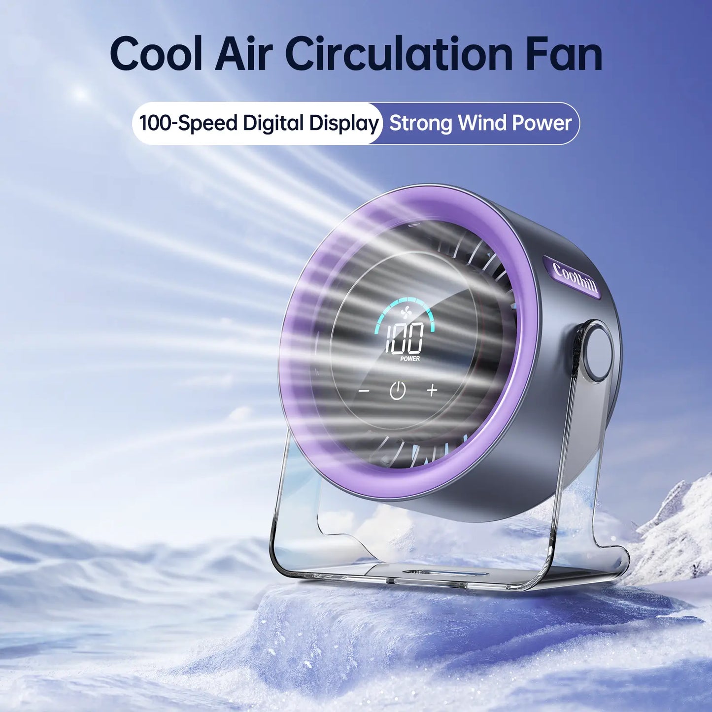 Coolhill Desktop Fan Turbo Table Fan Travel Vacation Essentials