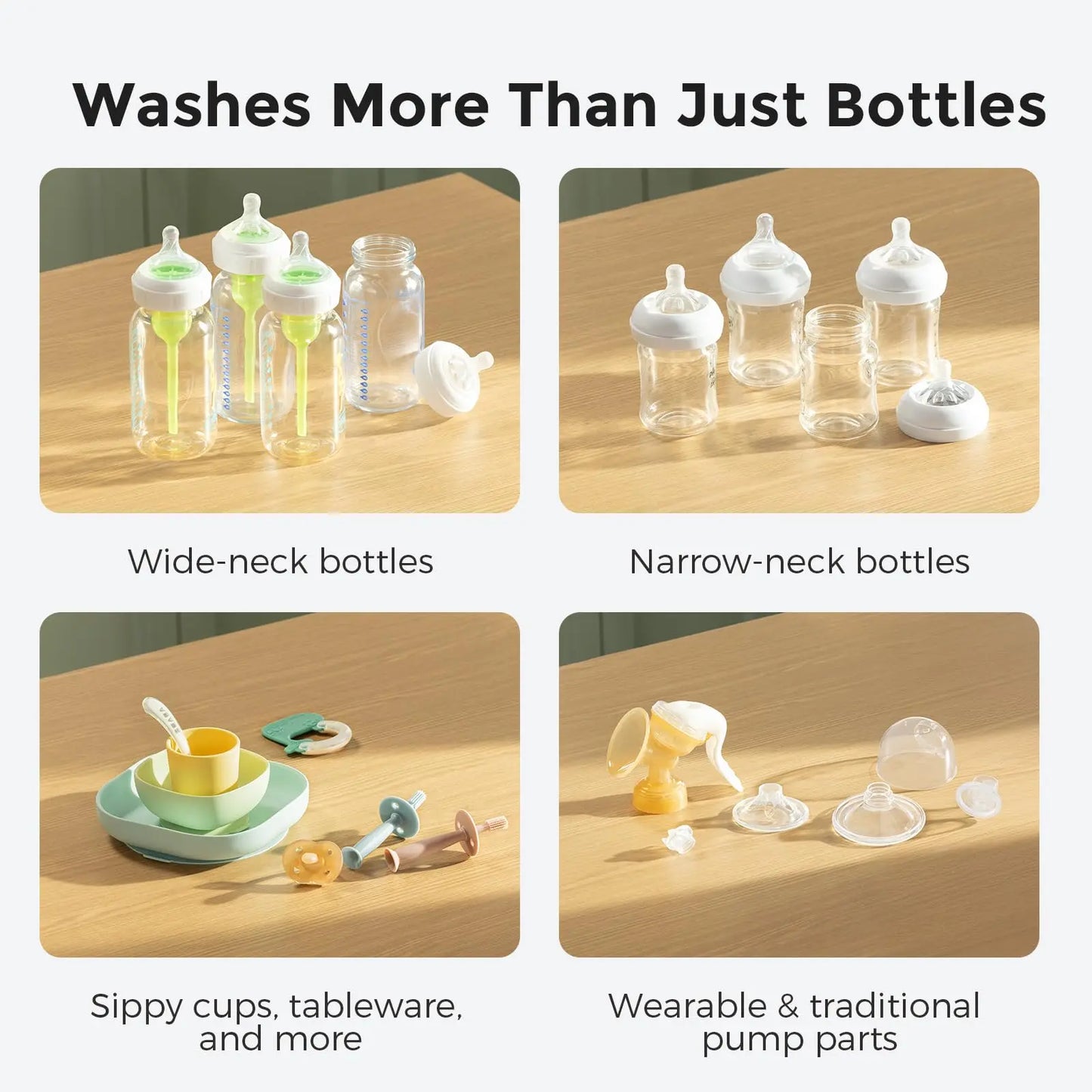 Momcozy KleanPal Pro Baby Bottle Washer, Sterilizer & Dryer - All-in-One Cleaning Machine for Bottles