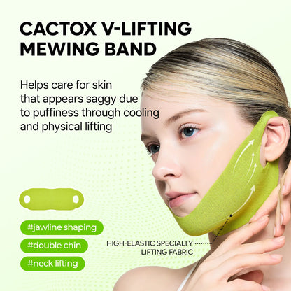 CACTOX V-LIFTING MEWING BAND with Cactus Cooling Reduce Puffiness