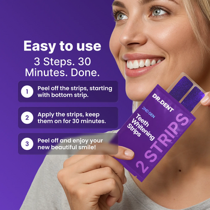 DRDENT Purple Teeth Whitening Strips
