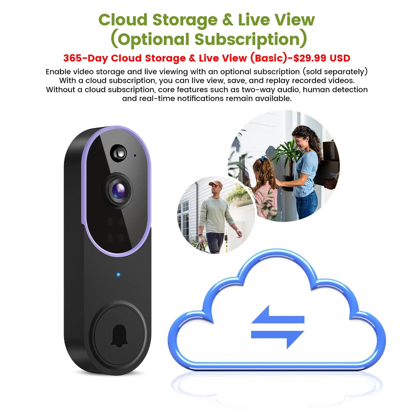 Wireless Video Doorbell Camera