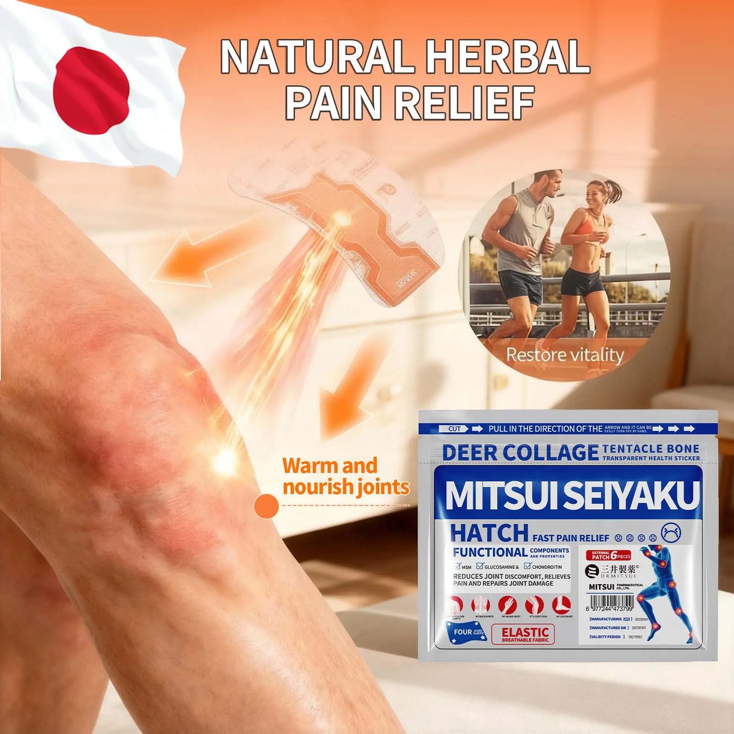 DRMITSUI Seiyaku FARINFRARED BonePainPatch Thermal Patches