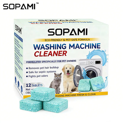 SOPAMI Eco-Friendly Washing Machine Cleaner 12 Tablets