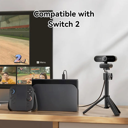 EMEET C60E 4K Webcam Streaming Camera for PC Laptop