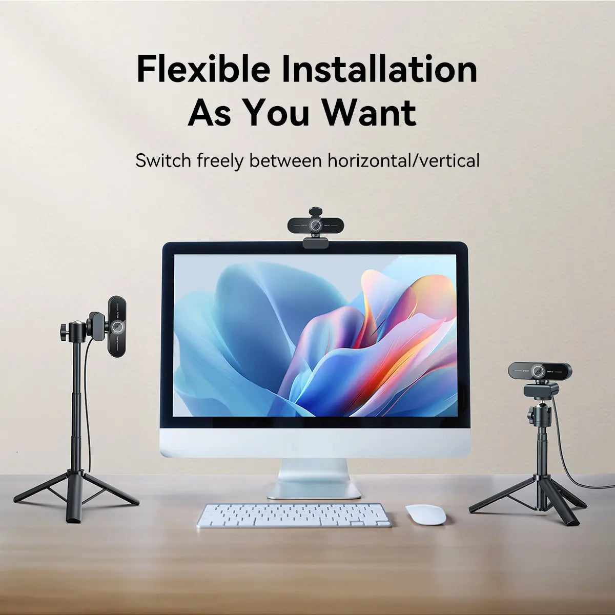 EMEET C60E 4K Webcam Streaming Camera for PC Laptop