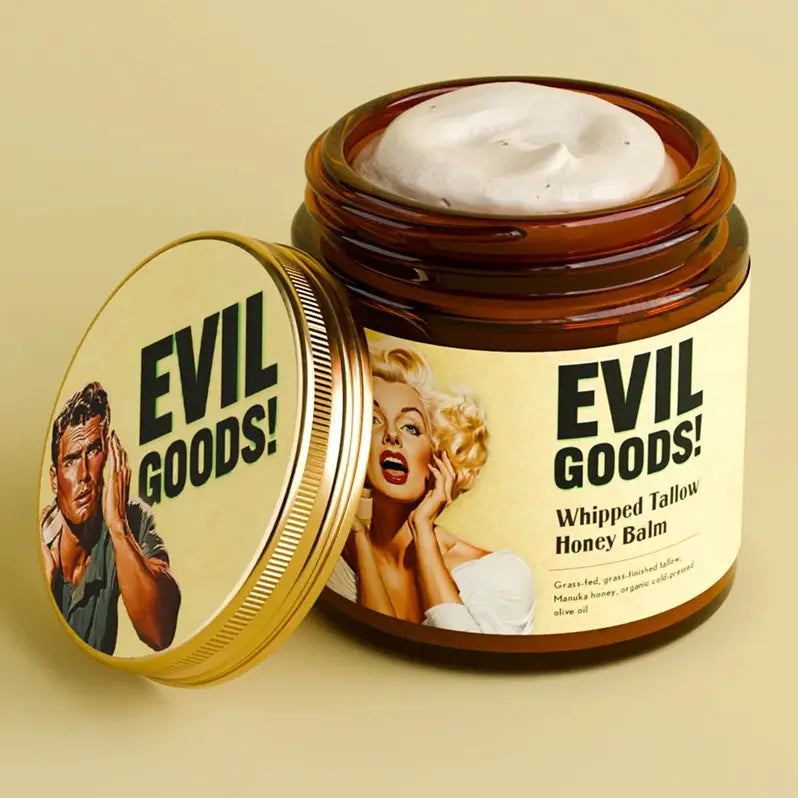 Whipped Beef Tallow & Manuka Honey Organic Nourishing Face Cream Moisturizer Body Lotion Skin Care Lip Balm