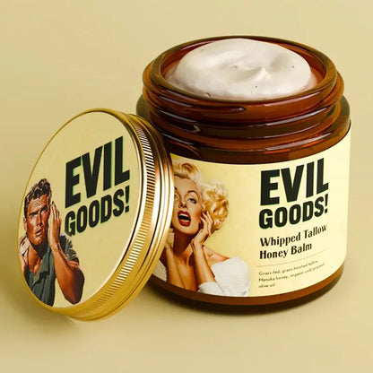 Whipped Beef Tallow & Manuka Honey Organic Nourishing Face Cream Moisturizer Body Lotion Skin Care Lip Balm