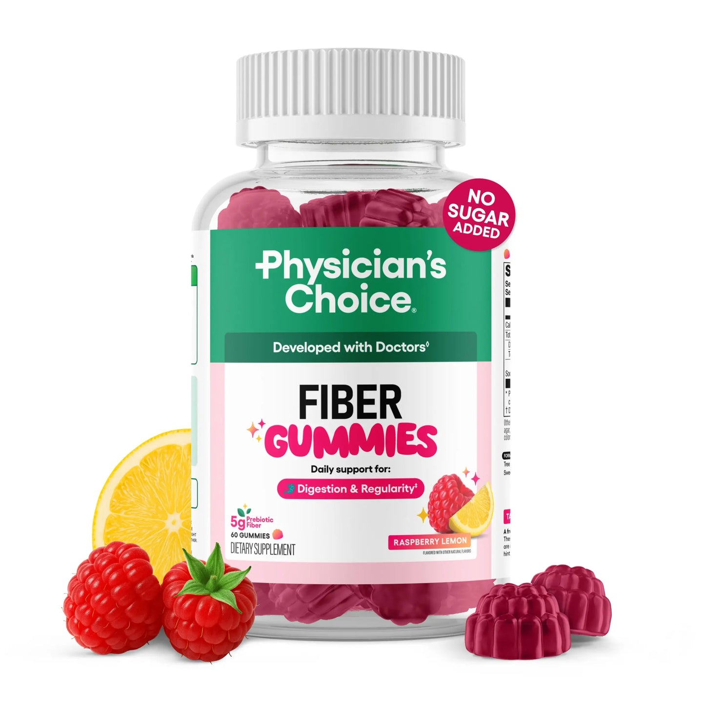 Physician’s Choice Fiber Gummies for Digestive Health & Regularity
