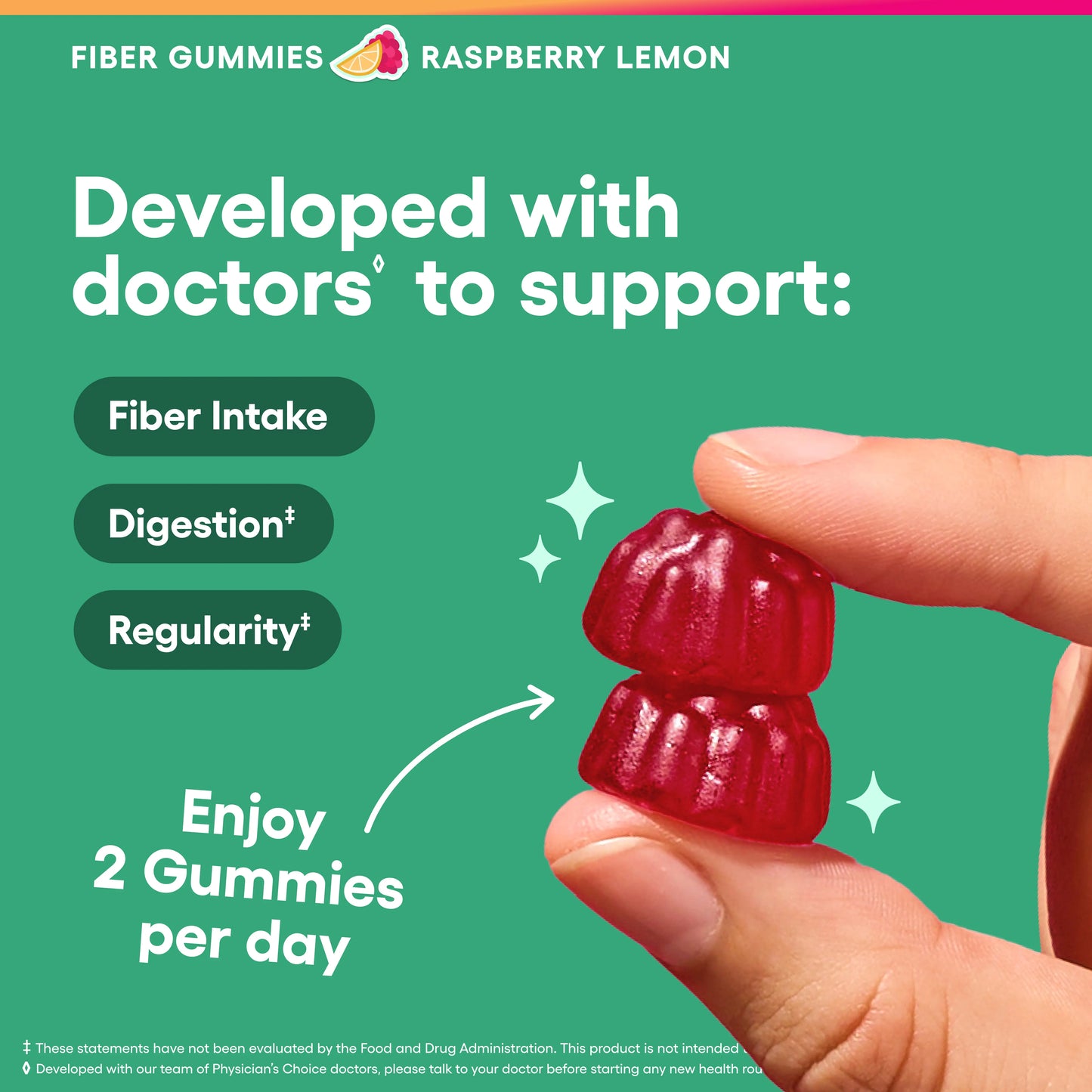 Physician’s Choice Fiber Gummies for Digestive Health & Regularity