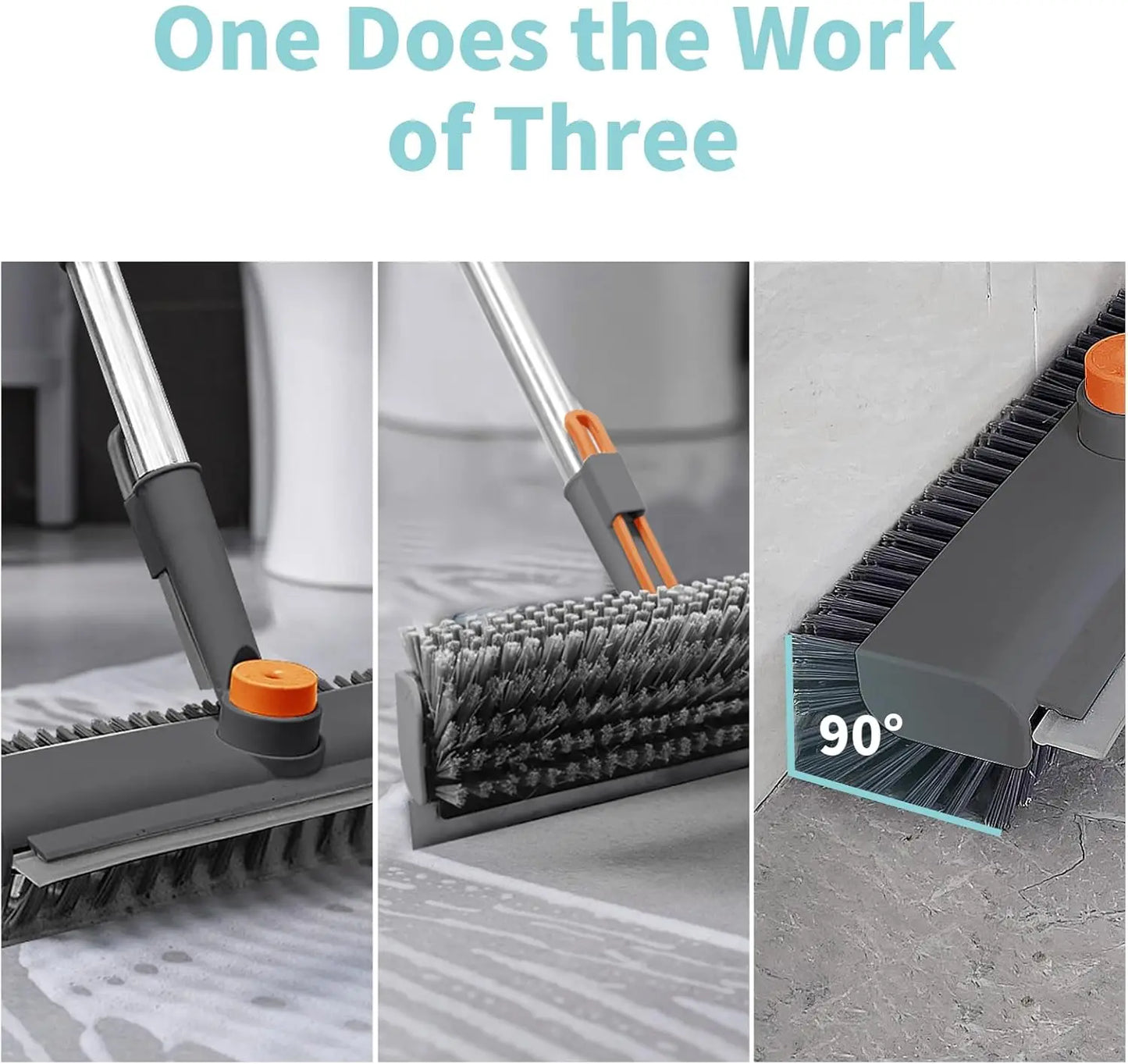 Floor Scrub Brush Bathtub Brush with Long Handle